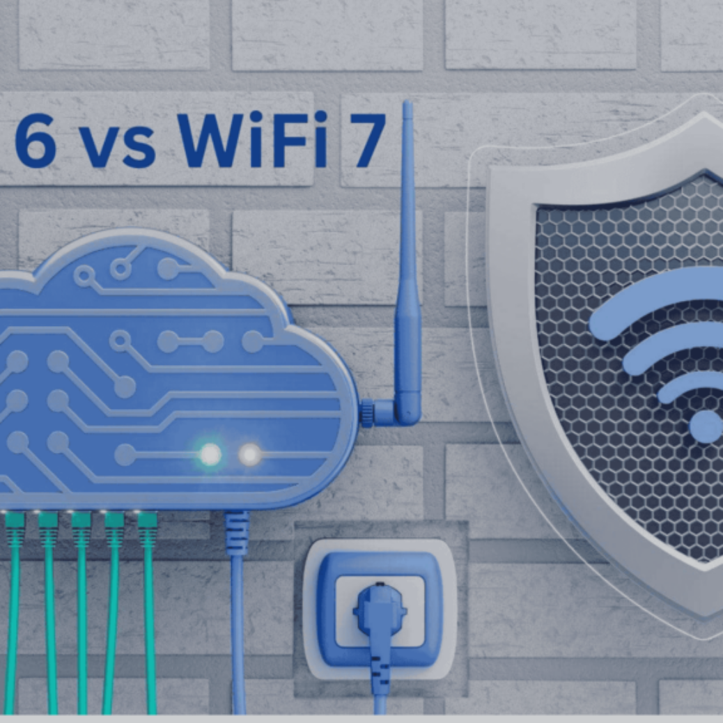 Comparison of WiFi 6 and WiFi 7 technologies for business networks
