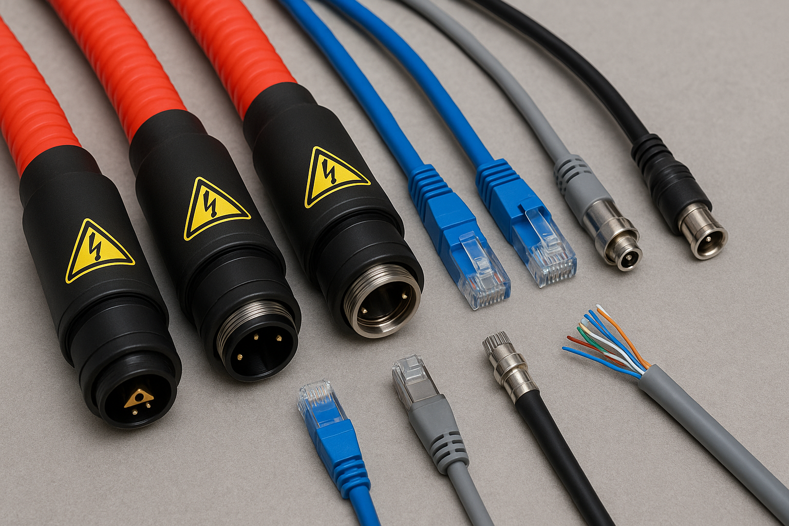 Lgh cables for secure high-voltage network cabling