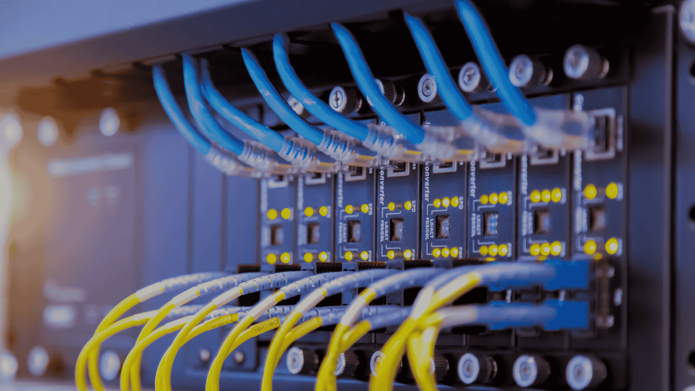 Network switch integration for optimized fiber and data cabling installations