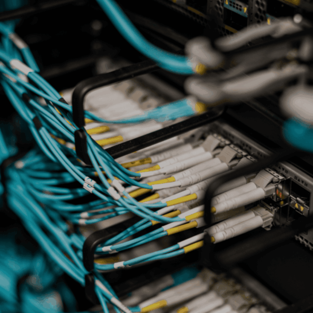 Fiber optic cable maintenance by professional fiber optic installer