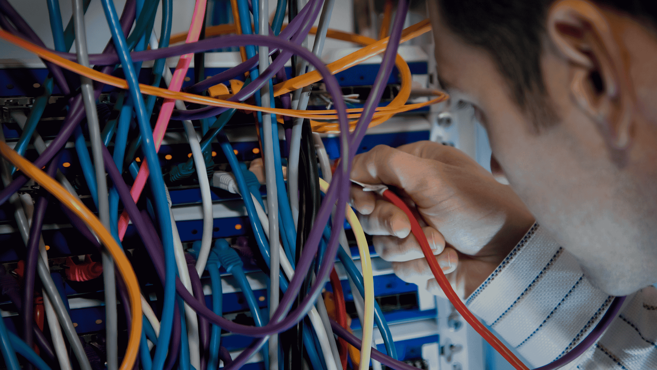 Office rewiring by data cabling contractors