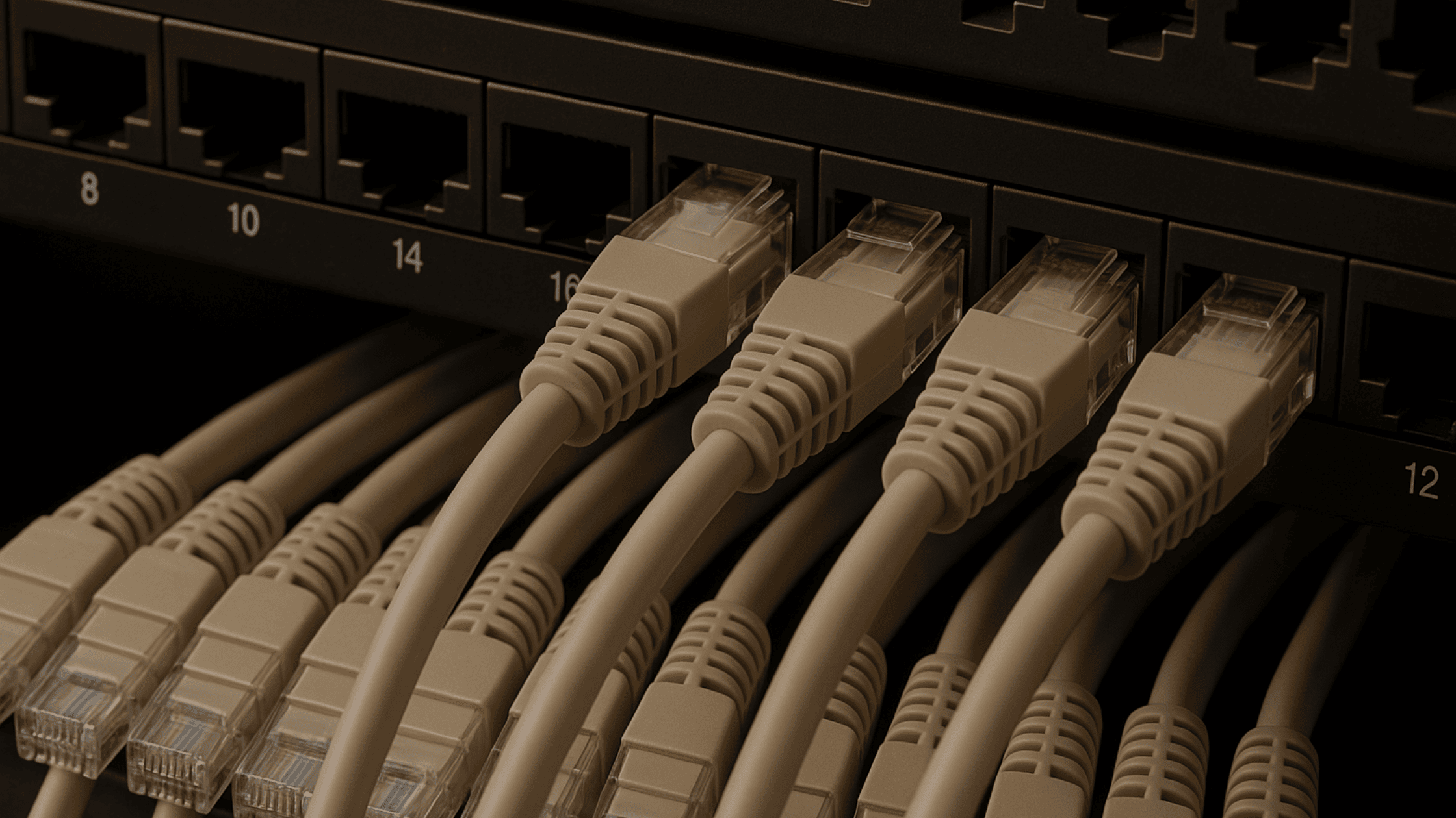 Cat5e cable in a cat6 patch panel