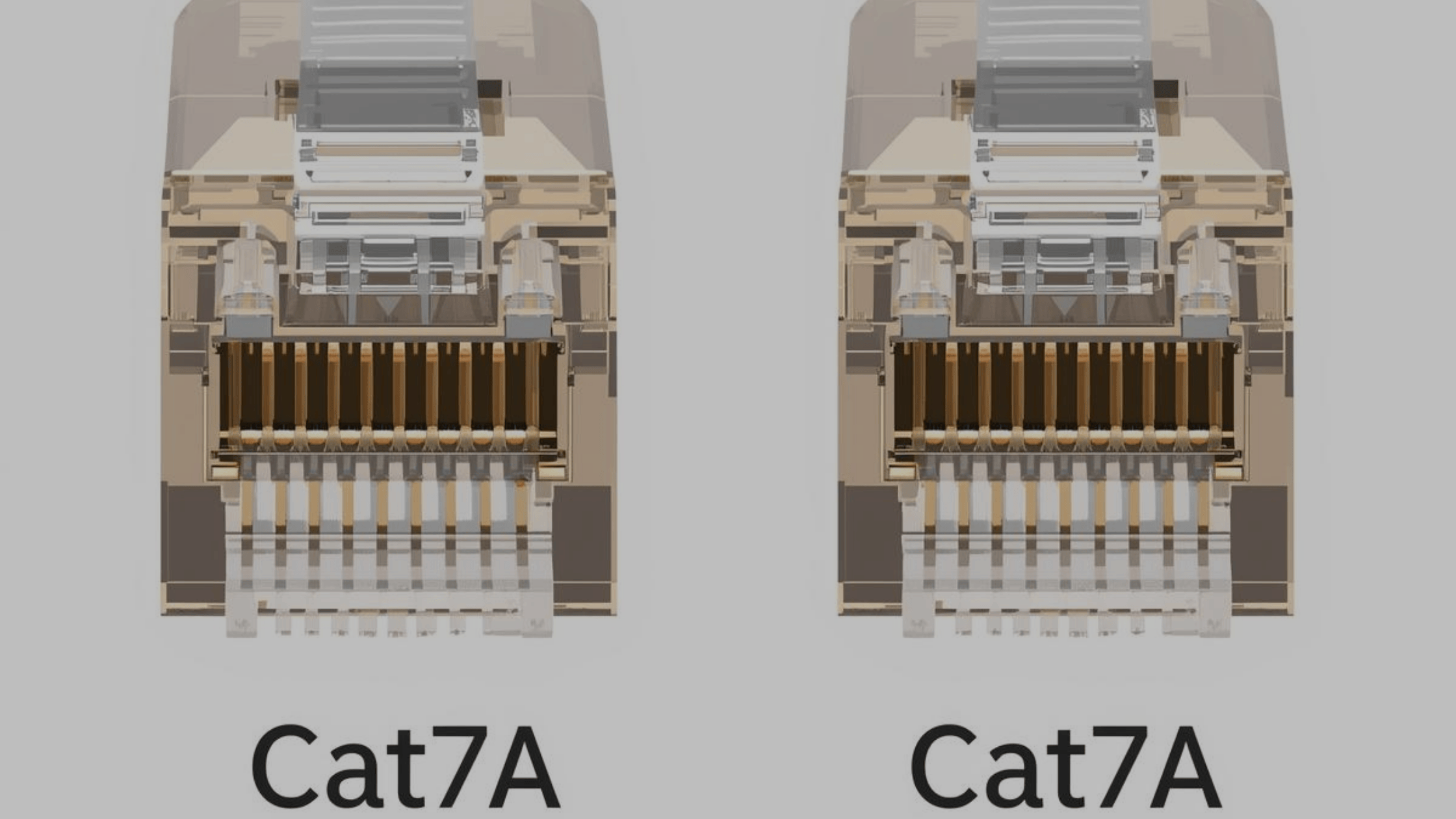 Cat7 and cat7a connectors
