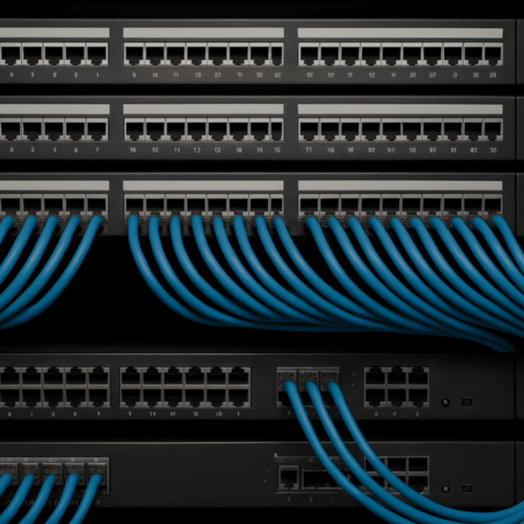 Network cabinet cabling
