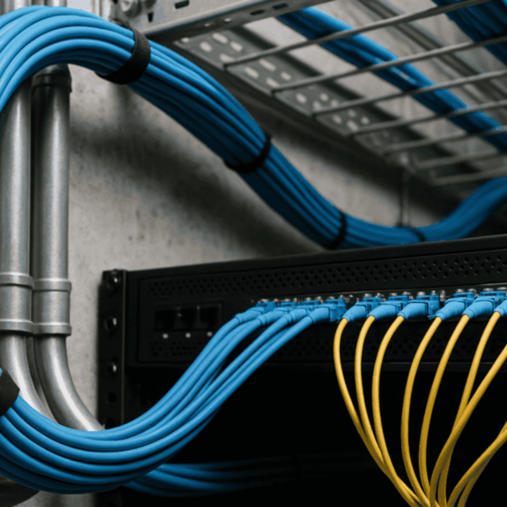 complete fiber optic and network cabling installation
