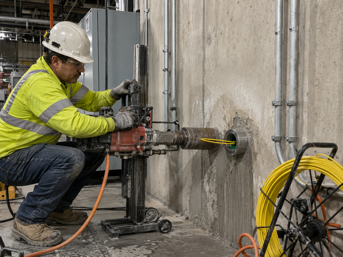 Veka fiber ring installation 1